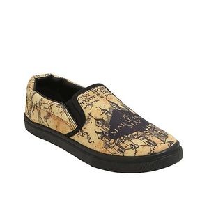 NWT • Hot Topic • Marauders Map Slip-On Shoes
